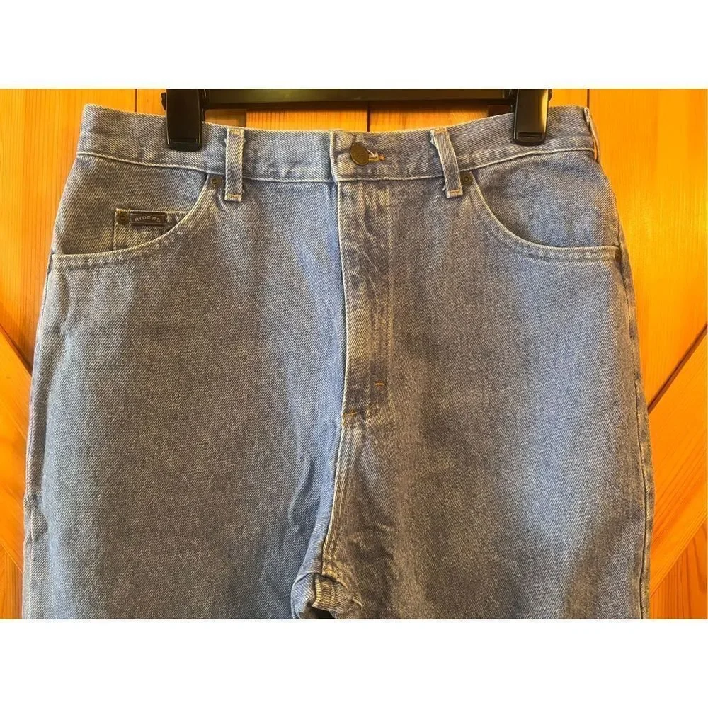 VTG Denim Riders Women's 14 Med High Waist Blue Mom Jeans (1299)